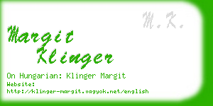 margit klinger business card